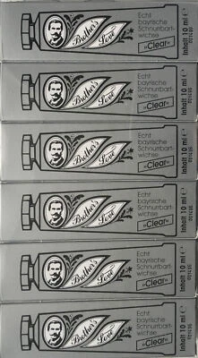 BROTHERS LOVE Brother´s Love - Echt bayerische Schnurrbartwichse „Clear“ - 6 x 10 ml