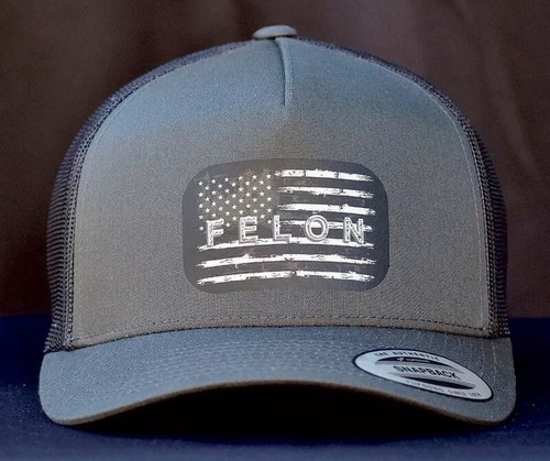 Trump American Flag Felon Baseball Trucker Adjustable YP Classics USA Custom - Picture 2 of 3