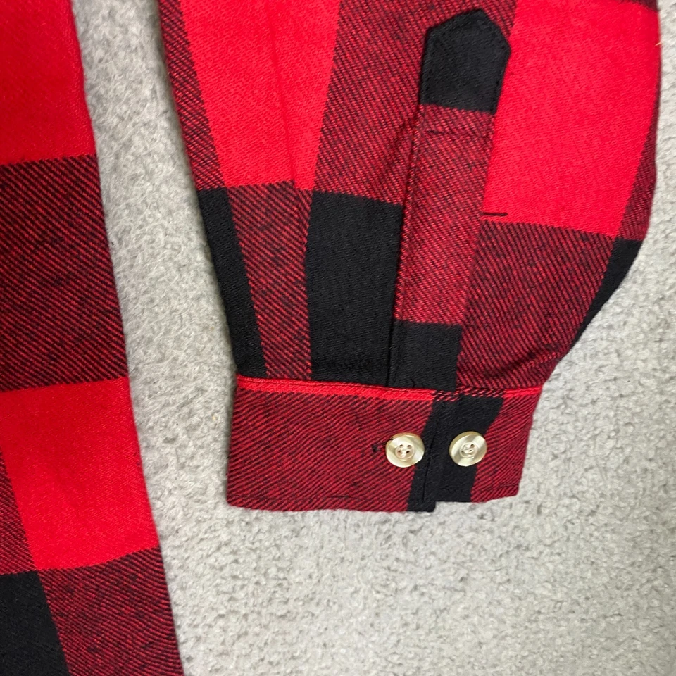 Rothco Jacket Mens 2XL Buffalo Plaid Red Full Zip Cotton Pocket Zippers Casual - Image 2 of 4