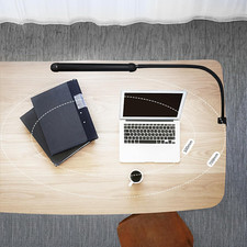 LED Desk Lamp with Clamp, Clamp Light with 30 Adjustable Color Modes,Clip on ...