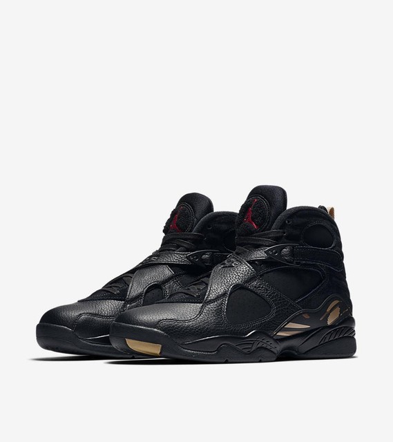 jordan 8 black and gold