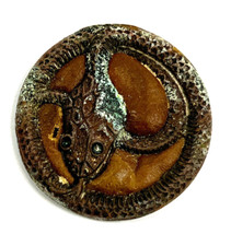 Antique Snake Serpent Occult Button pin shirt coat belt pants