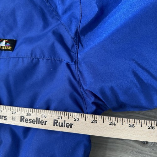 Vintage Sierra Designs Mens Down Parka Jacket Blue Hooded Coat Size Large *Read* - Picture 15 of 16
