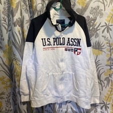 Y2K/90s Us Polo Assn Track Hoodie Zip Up Size...