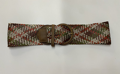 Brown Faux Leather With Handmade Multicolor Material Women  display picture 3