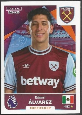 Panini 2025 Premier League - #593 - West Ham United & Mexico - Edson Alvarez