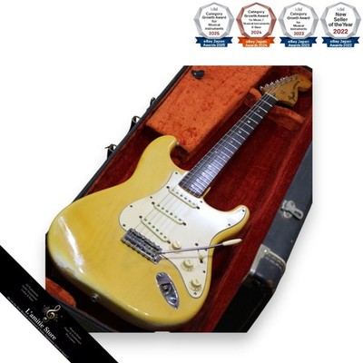 Fender Stratocaster Blond Rosewood Fretboard 1String Guide Large Head 1972