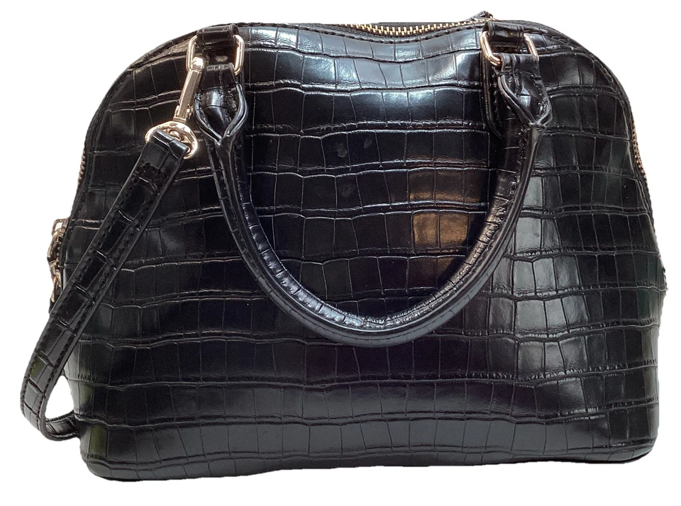 DKNY Negro Catherine Dome Cartera Bolso de Mano Cartera Doble Asas, Correa Bandolera Foto 3 de 4