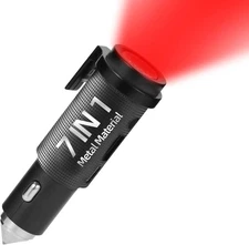 Mini Metal Safety Hammer Car Window Breaker, 7-in-1 Automotive Emergency Kit