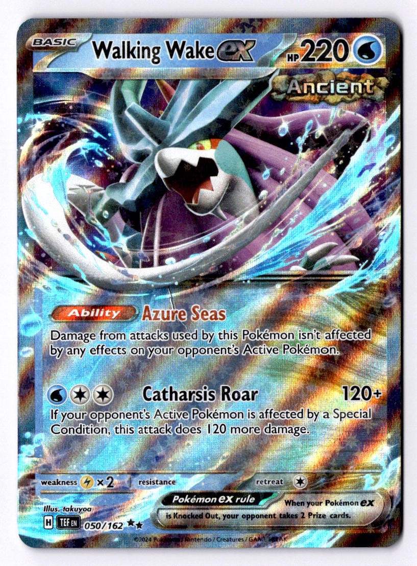 Walking Wake ex 050/162 Double Rare Temporal Forces Pokemon NM