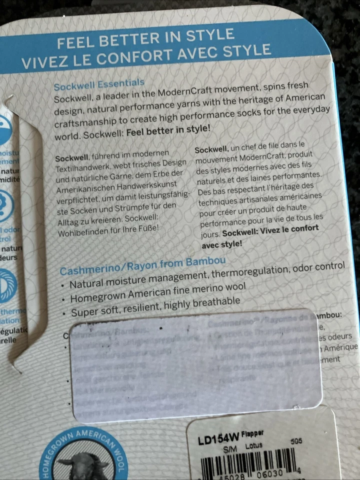 Calcetines Sockwell Cashmarino, tallas pequeñas-medianas (4-7,5 tallas de zapatos) rosa loto Foto 4 de 4