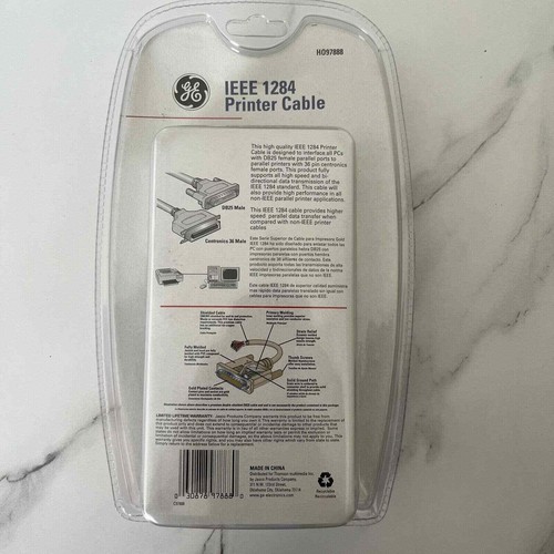 10 ft IEEE-1284 DB25 Parallel Printer Extension Cable Male/Female LPT Modem PC - Picture 4 of 6