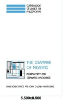 Mark Norris Lance (U. A.) | The Grammar Of Meaning | Taschenbuch | Englisch