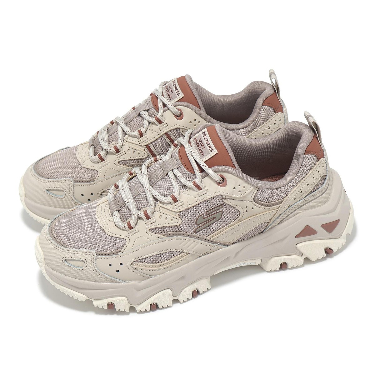 Skechers D Lites Hiker-Echo Lake Taupe Multi Women Outdoors Shoes