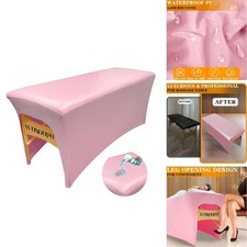 WUSOUPU Pink Lash Wipeable PU Leather Massage Table Cover - Waterproof