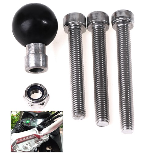 Motorcycle Handlebar Clamp Base 1" 25mm Ball with M8 Screws for Ram Mount WH LZ - Picture 9 of 12