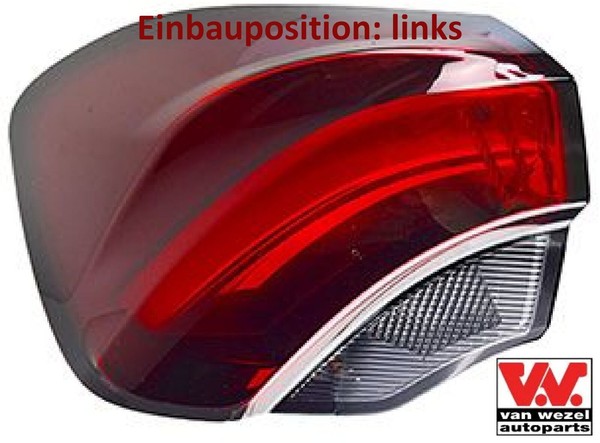 VAN Wezel 1766925 Heckleuchte Links RüCklicht Hecklicht RüCkleuchte FüR Fiat-image