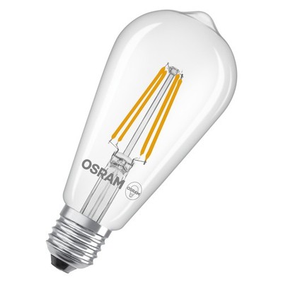OSRAM LED-Lampe Kolbenform Edison A60 5,9W klar E27