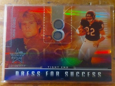 Greg Olsen 2007 Leaf Rookies & Stars Longevity  #DS-7 Helmet Card-08/50 