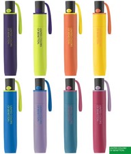 Benetton Regenschirm Taschenschirm Mini Auf-Automatik Damen klein leicht HW 2024