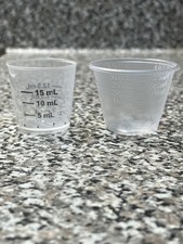 100 Pack 1 oz 30ml Disposable Medicine Cups Graduated Plastic Measuring New USA