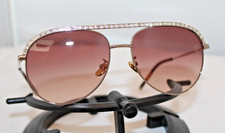 Mulberry Sunglasses SML 067 067S Pale Gold with Pink/Bronze Graduated Lenses New