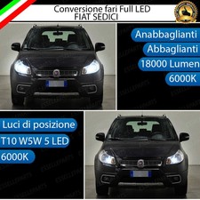 CONVERSIONE FARI FULL LED FIAT SEDICI 16 CANBUS 6000K BIANCO 18000 LUMEN