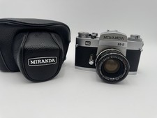 Vintage Miranda EE-2 SLR Camera W/Auto Miranda EC 50mm 1:1.8 Lens and Case  