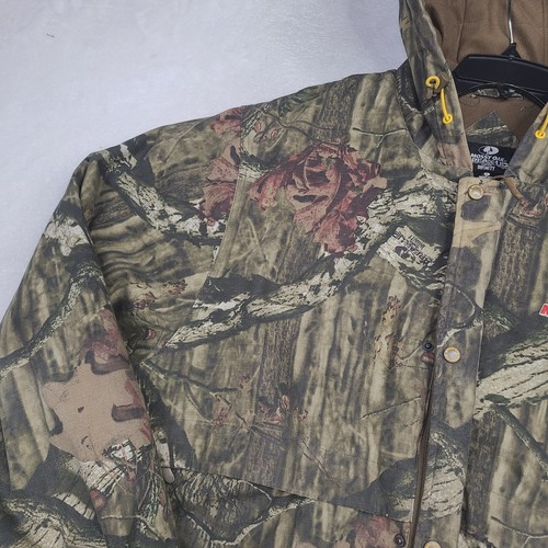 Mossy Oak Break Up Infinity Camo Zip Canvas Twill Jacket Mens XXL Full Zip Lined - Picture 14 of 17