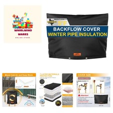 Water-Repellent 5°F Backflow Insulation Cover - 36" x 24" for Freeze Prevention