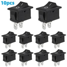 10pcs Snap-in Rocker Switch Onoff 2 Pin Spst 125v 250v Car Boat 10pcs Snap-in Rocker Switch Onoff 2 Pin Spst 125v 250v Car Boat