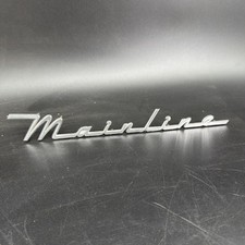 Ford Mainline Fender Emblem Script Oem Bm-16098-d Plate Badge 1952 1953 1954