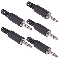 5 x 3.5mm Miniature Stereo Insulated Jack Plug Audio Connector