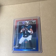 Topps 2025 Chrome Red Jalen Hurts #247 Philadelphia Eagles NFL Football Card