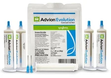Advion Evolution Cockroach Gel Bait 4 Tubes x 30-Grams 1 Plunger and 2 Applic...