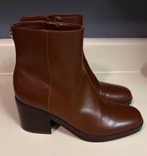 NINE WEST Amatto Dress Booties Shoes Women's 7 M, Medium Brown