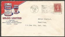 1940 Vi-Tone Milqo Illustrated Advertising Cover 3c Mufti Slogan Vancouver BC
