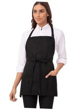 Unisex Three Pocket Apron Black