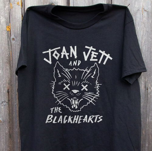 Vintage Joan Jett and The Blackhearts Tour Cotton Black All Size Shirt