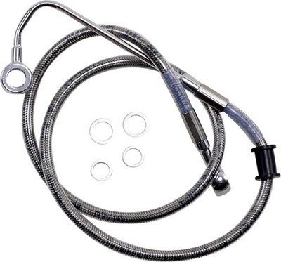 Drag Specialties 1741-5754 Std Length Upper Front Stainless Steel Brake Line