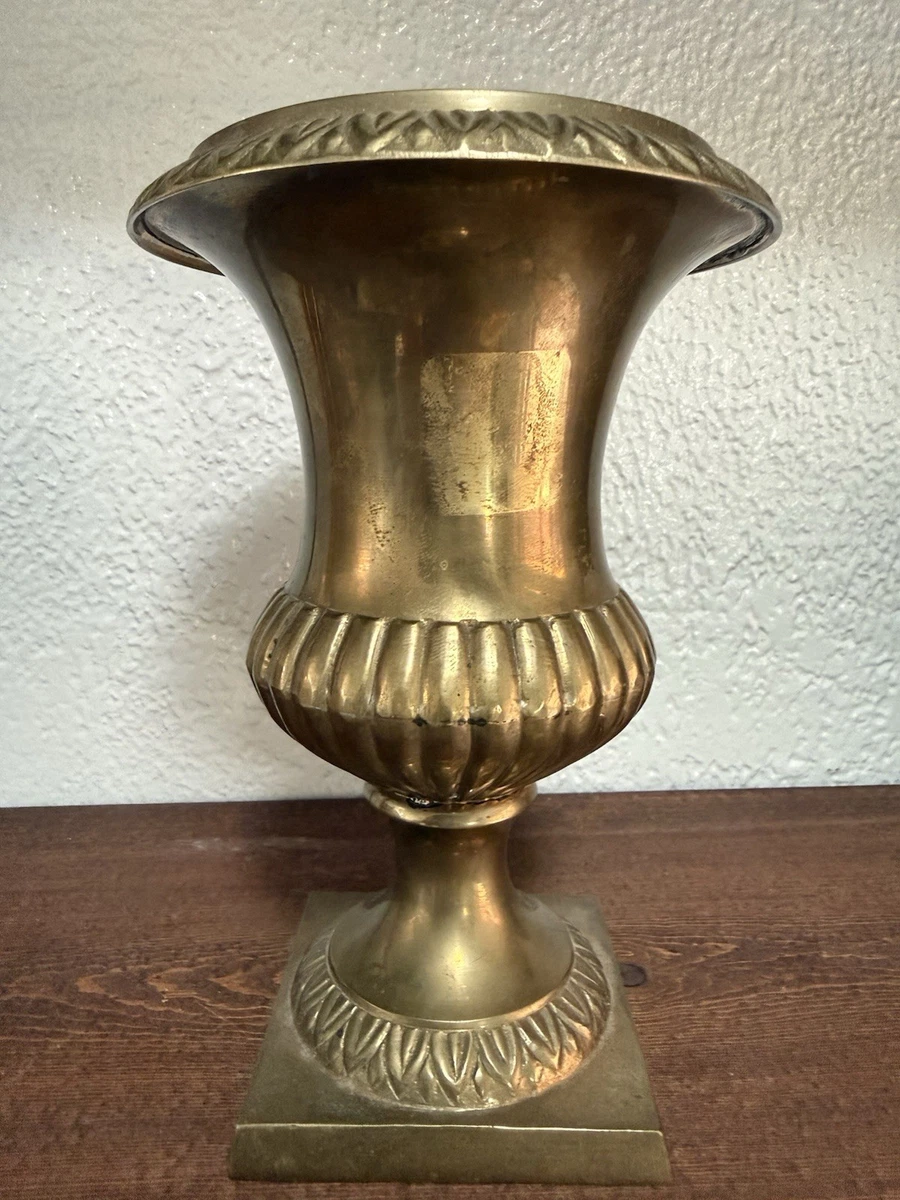 Vintage Brass Vase India In Collectible Brass Metalware for sale