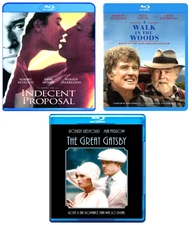 Robert Redford 3-pack Indecent proposal, Walk in woods, Great gatsby (blu-ray)