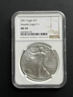 2021 Eagle S$1 Heraldic Eagle T-1 MS70