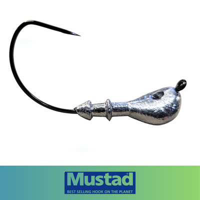 Arky Weedless Bass Fishing Jig UnPainted Mustad Wide Gap Hook 50 Pack