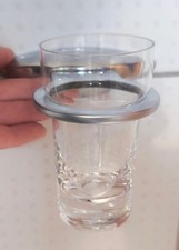 Zahnputzbecher aus Glas mit Wandhalter hochwertig von Wico (Jado)