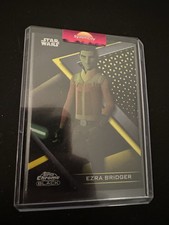 2022 Topps Chrome Black Star Wars Gold Refractors 63 Ezra Bridger /50