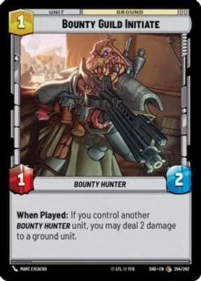 Bounty Guild Initiate - Foil #254/262 Star Wars Unlimited Shadows of the Galaxy