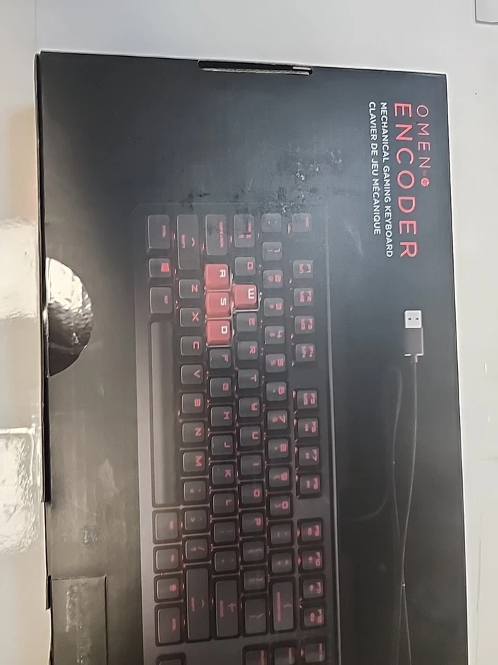 HP OMEN Encoder (6YW76AA#ABA) Wired Gaming Keyboard - SPANISH KEYS Red Cherry - Image 2 of 4
