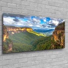 Glass Print Home Decoration Bedroom Photo 120x60 Mountains Park Nature Landscape