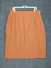 Vintage Skirt Size 18W Classic Burnt Orange Professional Business